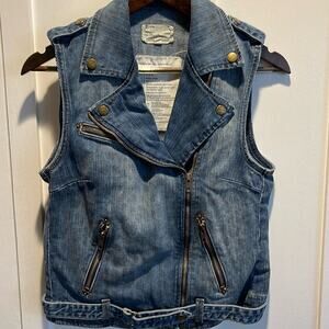 Current Elliott The Sleeveless Moto Biker Vest Size 2 (Med)